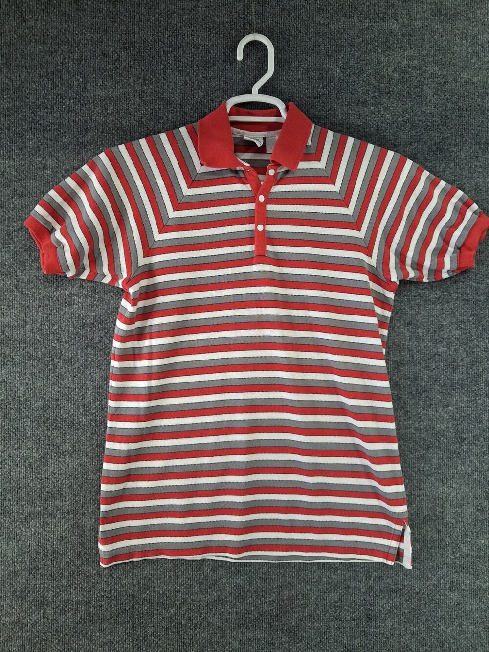 Vintage Sungear Polo Shirt Mens Medium Striped
